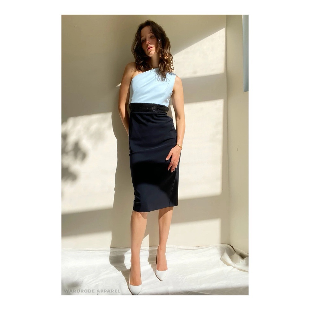 GRETA CONSTANTINE Calisto One Shoulder Dress